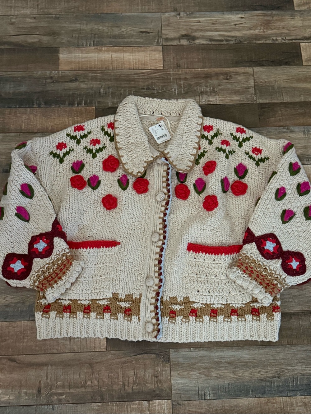 Free People Rosebud Cardigan - size Medium - Picture 3 of 6